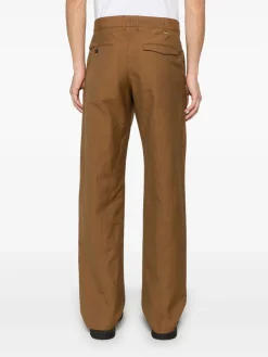 Pantaloni misto lino e lana