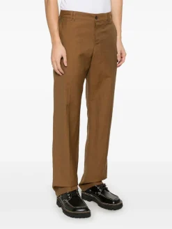 Pantaloni misto lino e lana