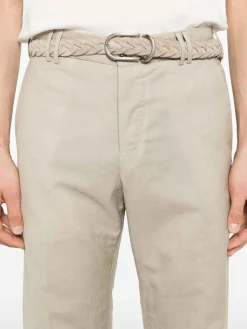 Pantaloni misto lino e lana