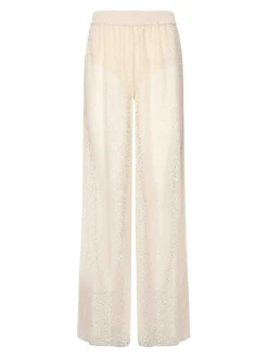 Pantaloni palazzo con paillettes