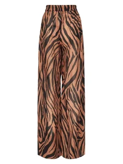 Pantaloni stampati a gamba larga wiley