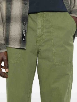 Pantaloni verdi in cotone