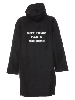Parka con slogan