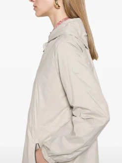 Parka in grigio con cappuccio