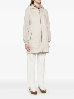 Parka in grigio con cappuccio