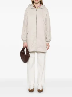 Parka in grigio con cappuccio