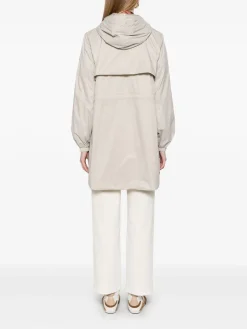 Parka in grigio con cappuccio