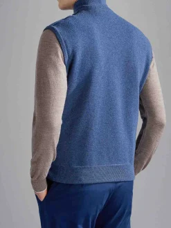 Paul & Shark Gilet Uomo Bluette Con Zip