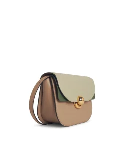 Piccola borsa a traversa in pelle multicolore