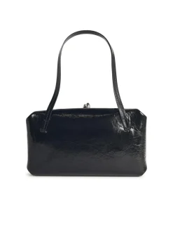 Piccola borsa in pelle nera