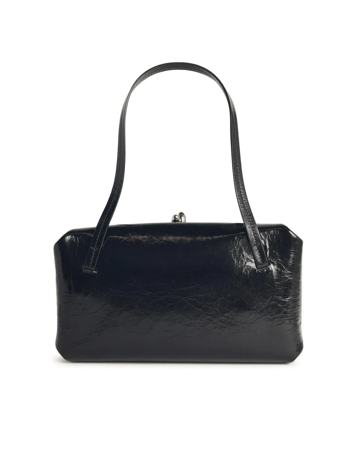 Piccola borsa in pelle nera