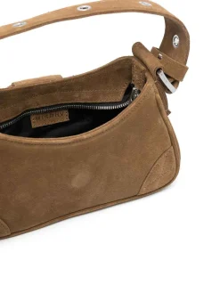 Piccola borsa in pelle scamosciata