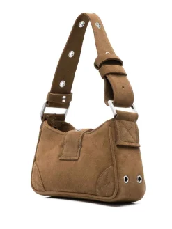 Piccola borsa in pelle scamosciata