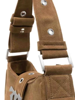 Piccola borsa in pelle scamosciata