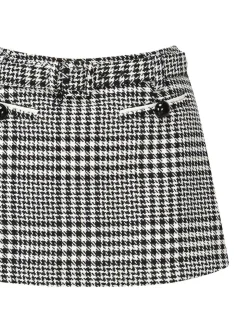 Pied-de-poule Skort