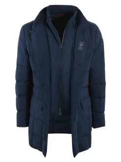 Piumino in nylon trapuntato lungo