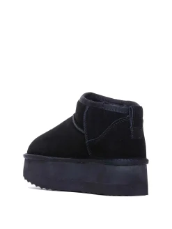 Platform Suede Bootie