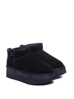 Platform Suede Bootie