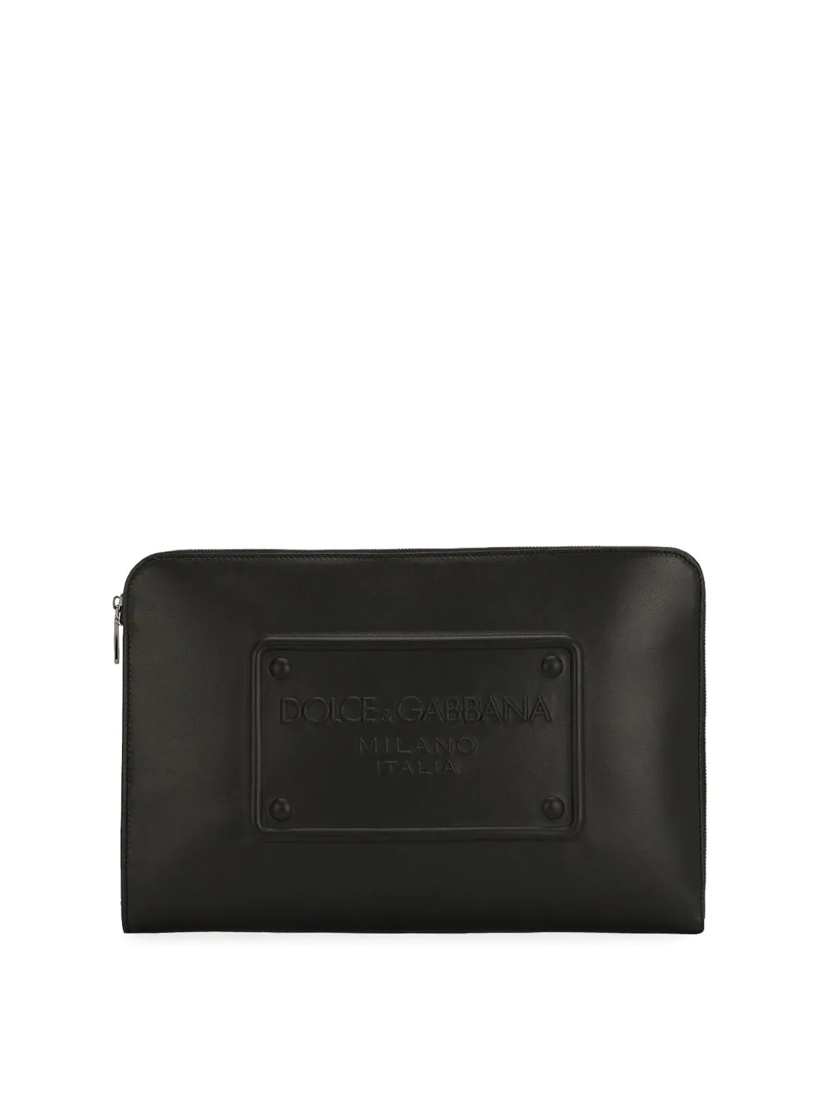 Pochette con logo in rilievo