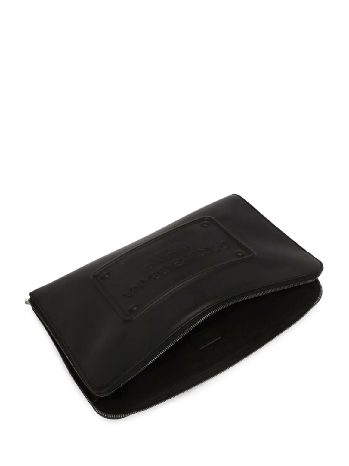 Pochette con logo in rilievo