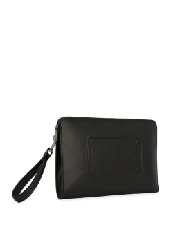 Pochette con logo in rilievo