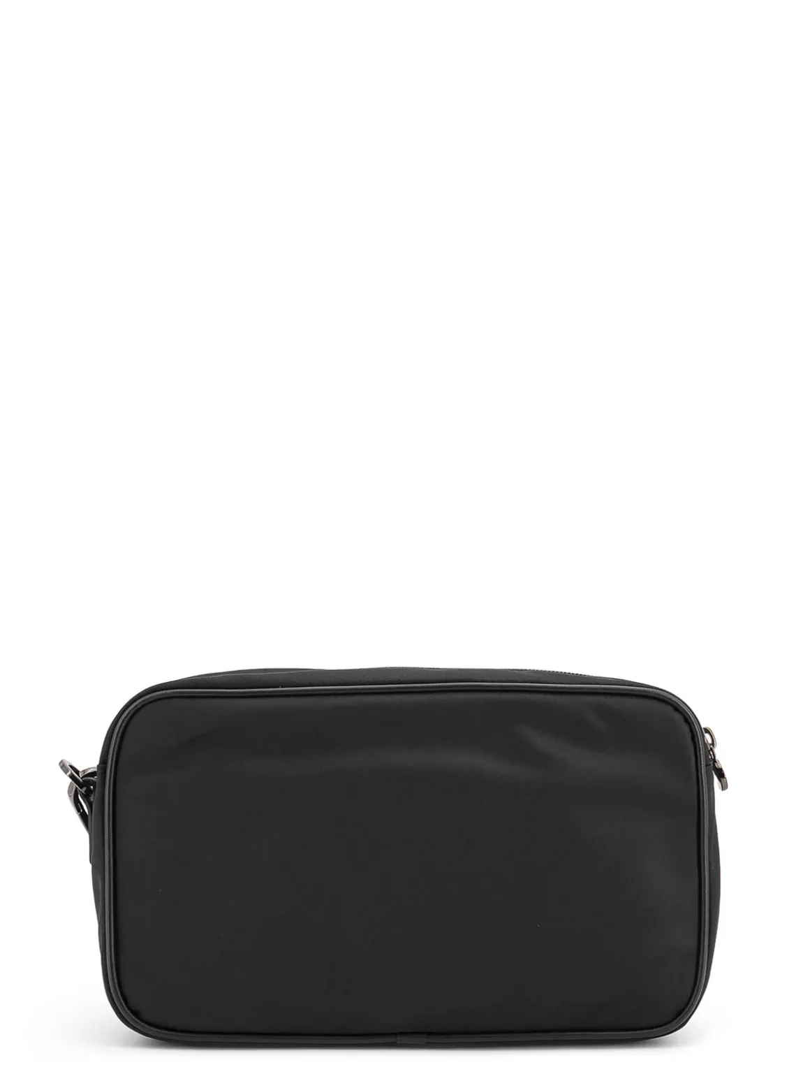 Pochette In Nylon Con Iconico Ricamo Logo