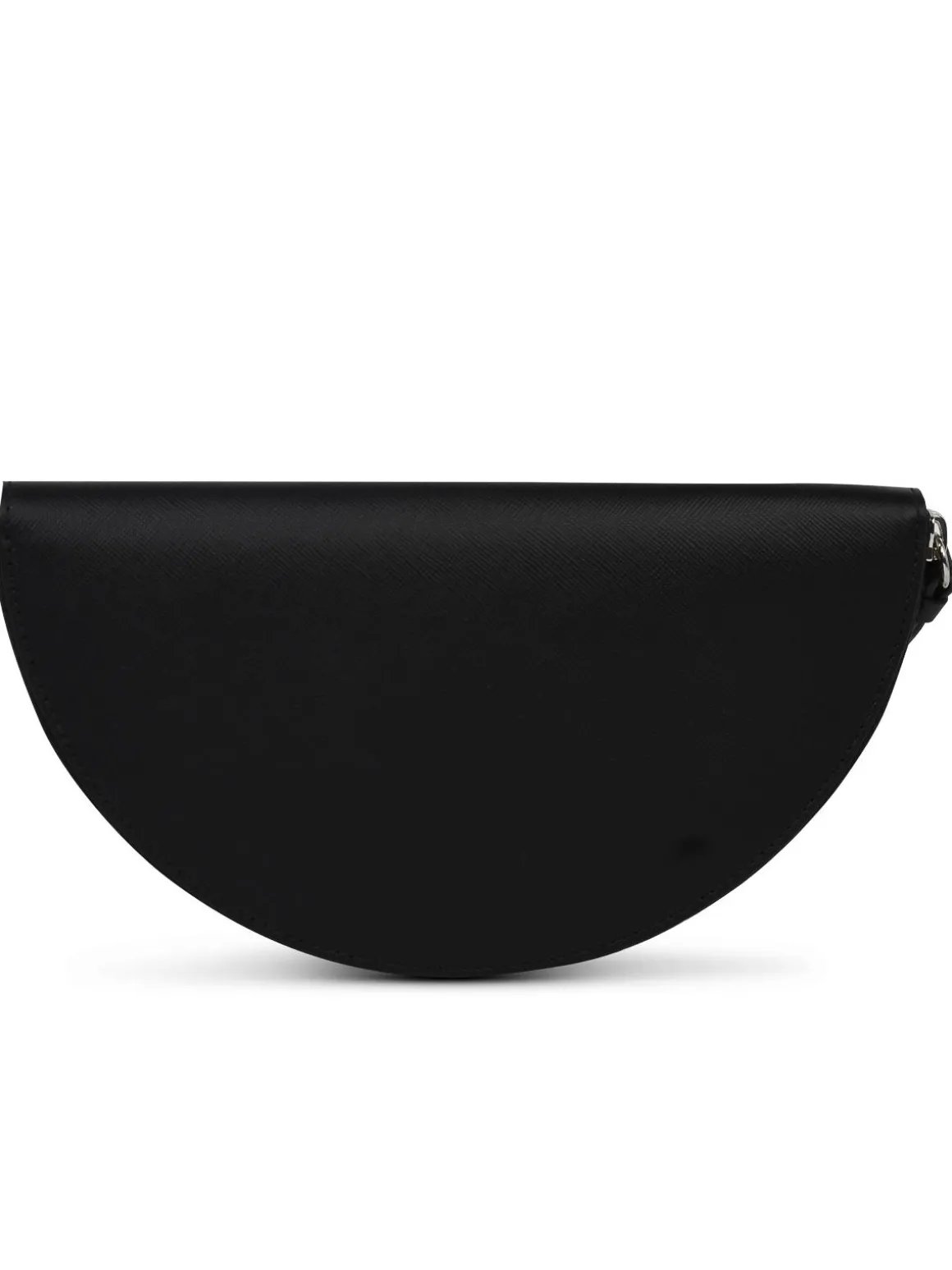 Pochette in pelle Saffiano Nera