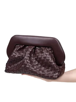 Pochette In Tessuto Vegano Intrecciato