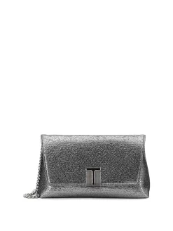 Pochette Laminata Con Tracolla A Catena
