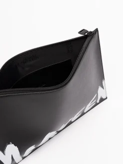 Pochette piatta con zip `mcqueen graffiti`