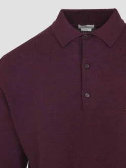 Polo a maniche lunghe a maglia