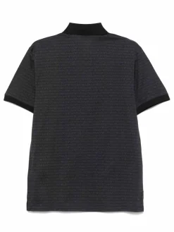 Polo di cotone logo allover