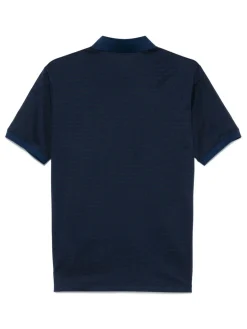 Polo di cotone logo allover