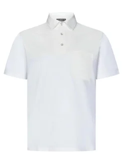 Polo e allungamento bianco a maniche corte
