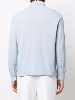 Polo in maglia Aqua a maniche lunghe