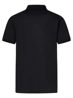 Polo jacquard jersey blu