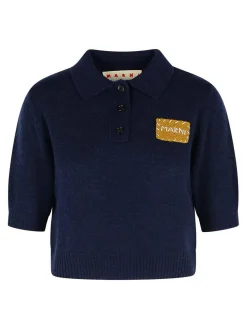 POLO MWAETER in cashmere blu scuro