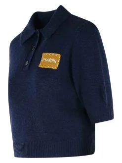 POLO MWAETER in cashmere blu scuro