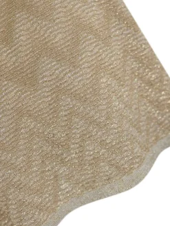 Poncho degradato in viscosa e lurex