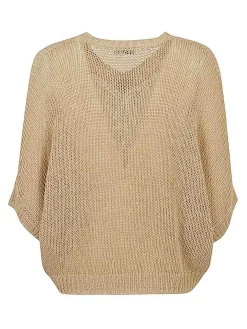 Poncho di lino e miscela di cotone
