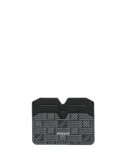 Porta carte in pelle con logo