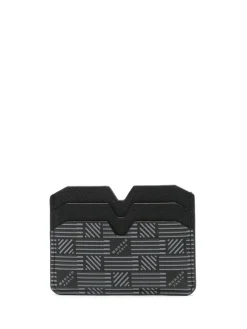 Porta carte in pelle con logo