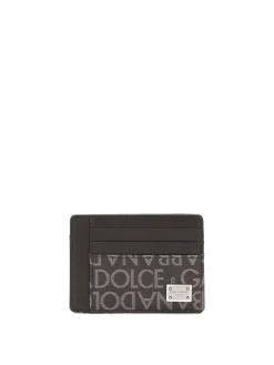 Portacarte con logo all-over