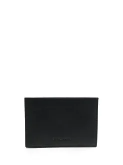 portacarte in pelle con logo impresso