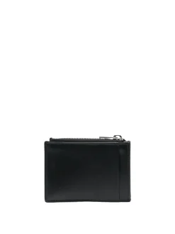 Portacarte in pelle con logo