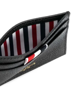 Portacarte in pelle nera