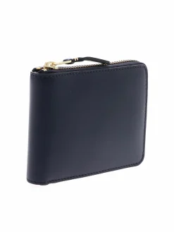 Portafoglio Classic Leather blu navy