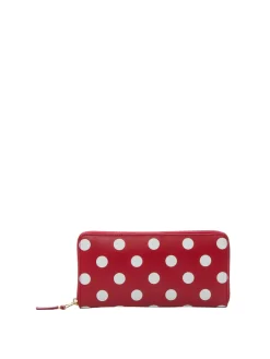 Portafoglio con zip a pois