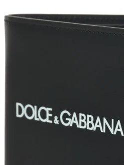 Portafoglio in pelle con stampa logo