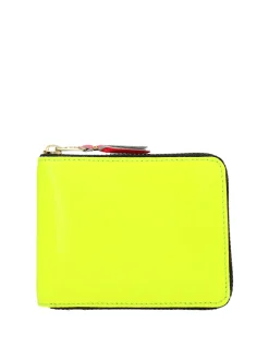 Portafoglio in pelle fluo